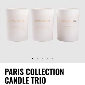 Hotel Collection Aroma360 Paris Collection Candle Trio - Frosted White Glass